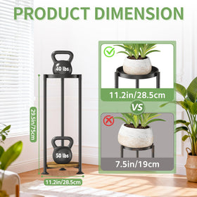 KMOTASUO plant stand with heavy pot capacity supports large pots with confidence.