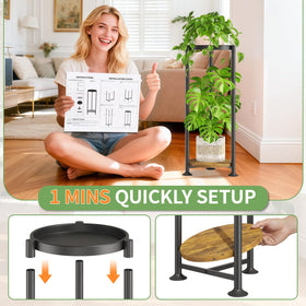 KMOTASUO rust-resistant finish keeps the stand looking new for years.