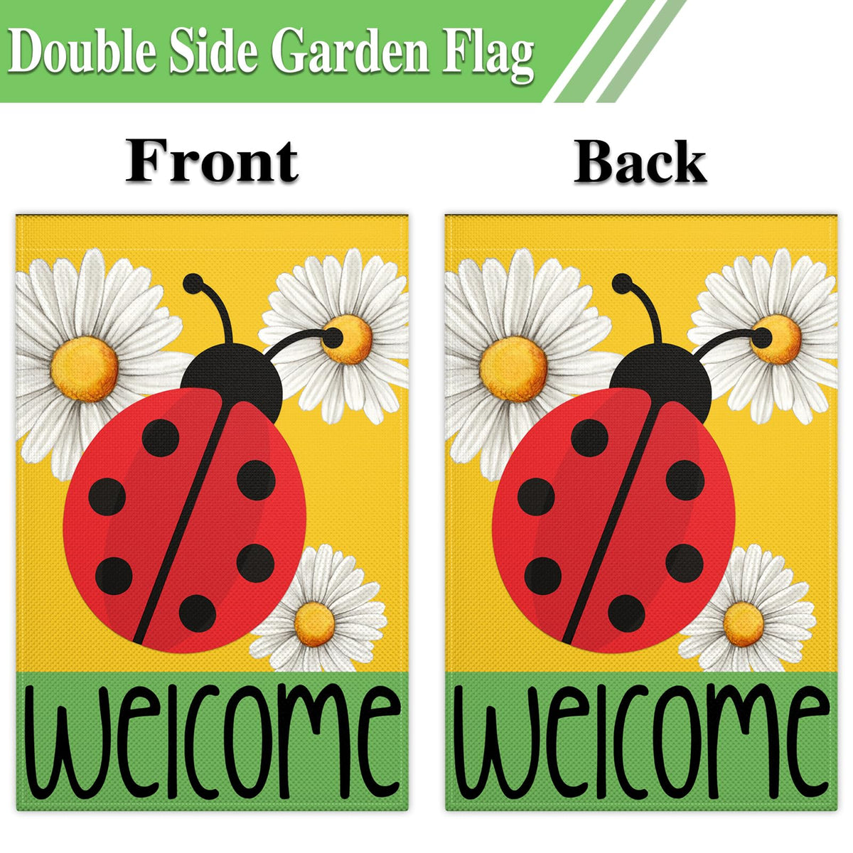 KNAPAL seasonal spring and summer decor with daisy accents and ladybugs.