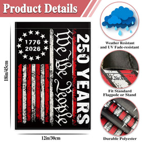 KNAPAL patriotic yard flag outdoor use, perfect for porch or lawn decor