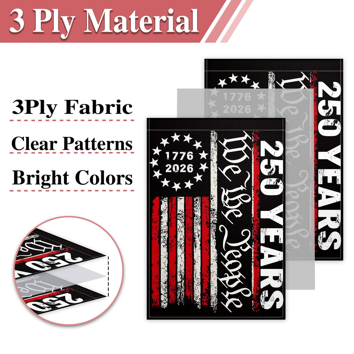 KNAPAL wall or dorm decor flag adds timeless patriotism to walls