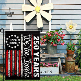 KNAPAL we the people 1776 back-side flag, double-sided design for consistent visibility