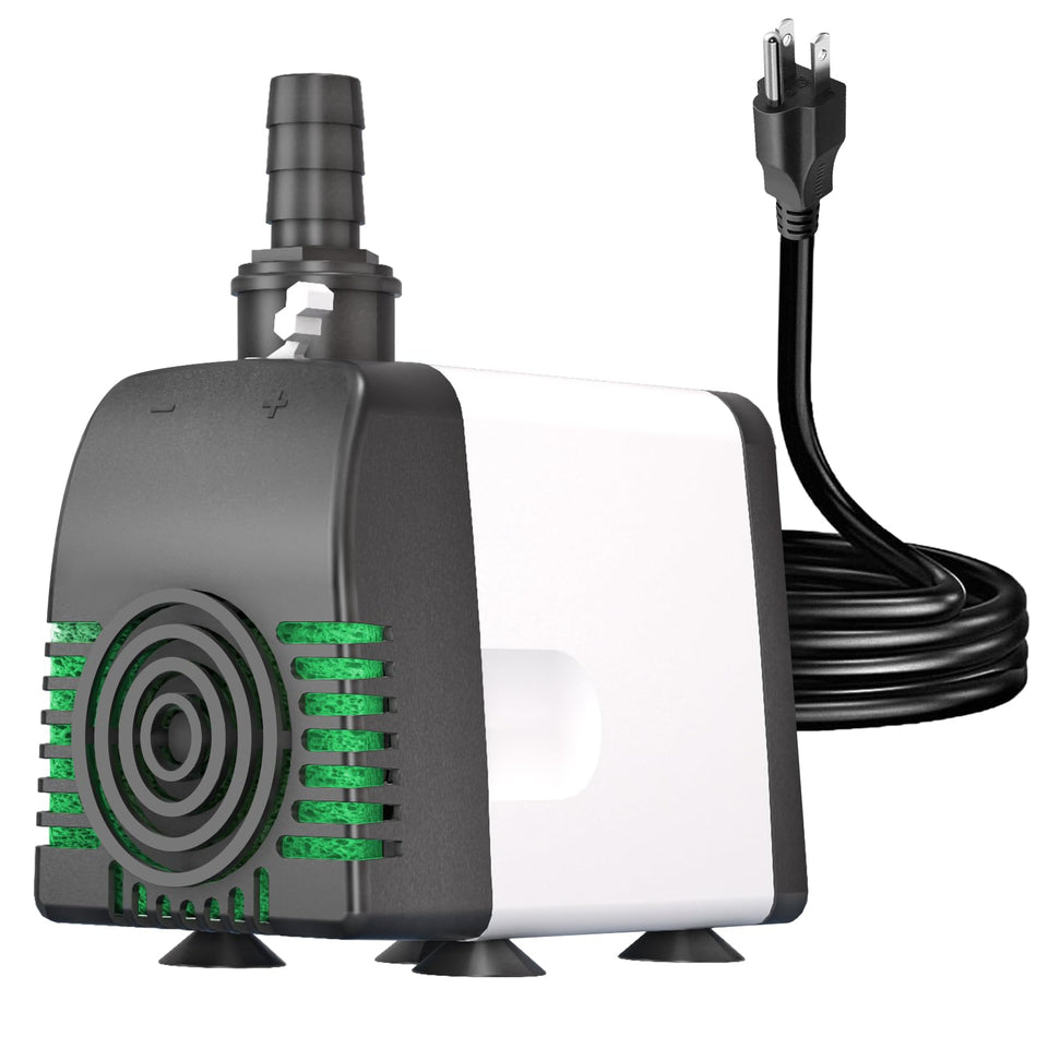 Knifel 880GPH submersible pump closeup showing durable ABS housing for long life