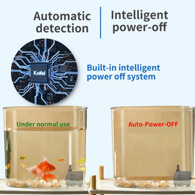 Knifel auto shut-off technology reduces risk during low water levels.