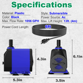 Knifel pump in hydroponic or water garden setup with quiet operation