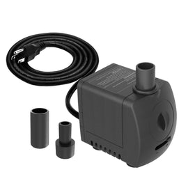 Knifel submersible pump 150GPH front view for quiet circulation.