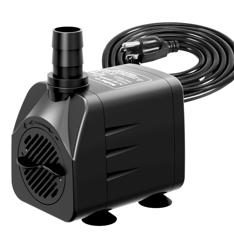 Knifel submersible water pump with quiet operation for ponds and aquariums.