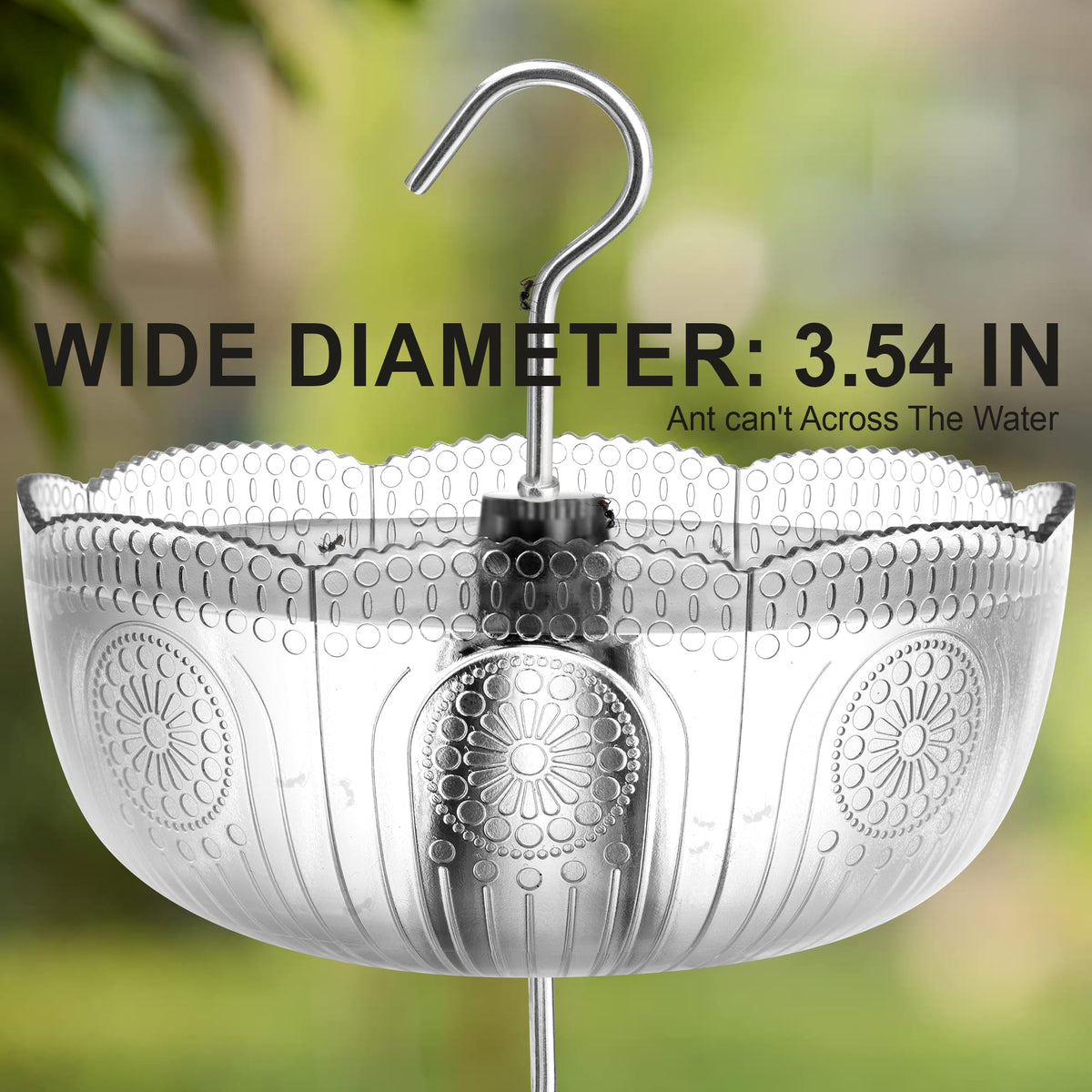 Knowone ant moat with durable stainless hook for outdoor use