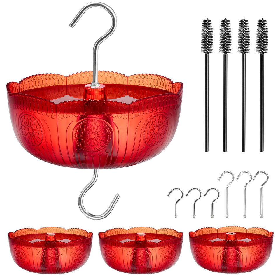 Knowone ant moat for hummingbird feeders four-pack deters ants.