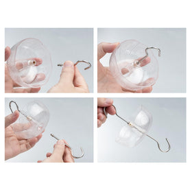 Knowone ant moat pack includes 4 cups and 8 hooks for mounting options