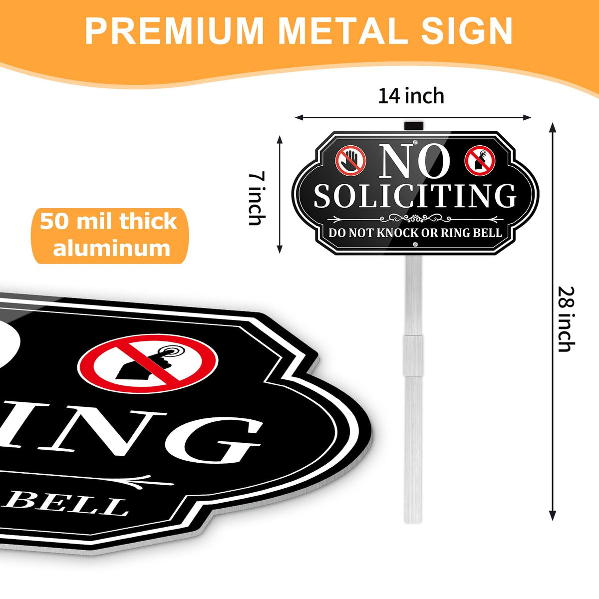 Koalaat weatherproof aluminum sign endures rain and sun without fading.