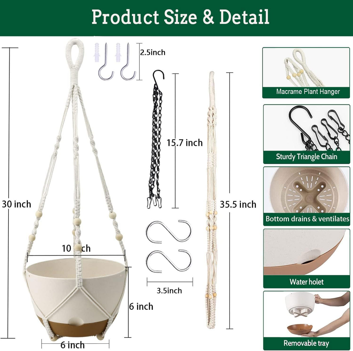 Koalaime macrame hanger adds boho style to decor