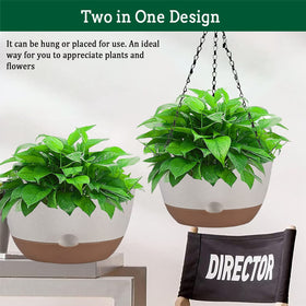 Koalaime minimalist pot blends with any interior while hanging indoors or outdoors