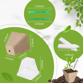 KOAMLY biodegradable peat pot material shown for eco-friendly gardening