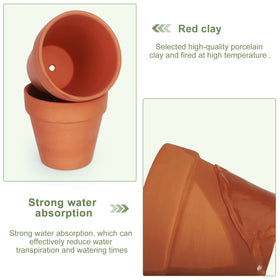 KOAMLY mini terracotta pots ideal for DIY painting and labeling.