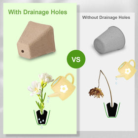KOAMLY seed starting pots with labels for organized seedling tracking