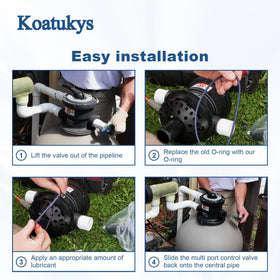 Koatukys GMX600F O-ring replacement fitting Hayward S164T