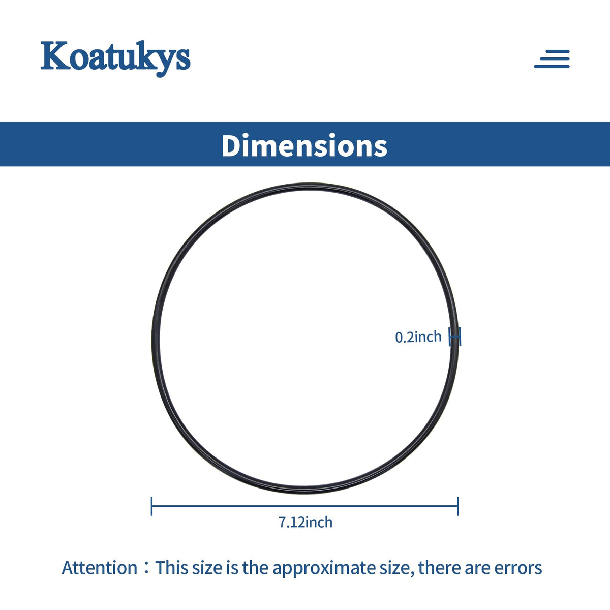 Koatukys GMX600F O-ring replacement fitting Hayward S180T