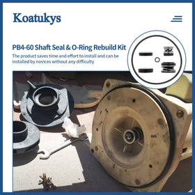 Koatukys PB4-60 pump shaft seal PS-201 supports dependable filtration