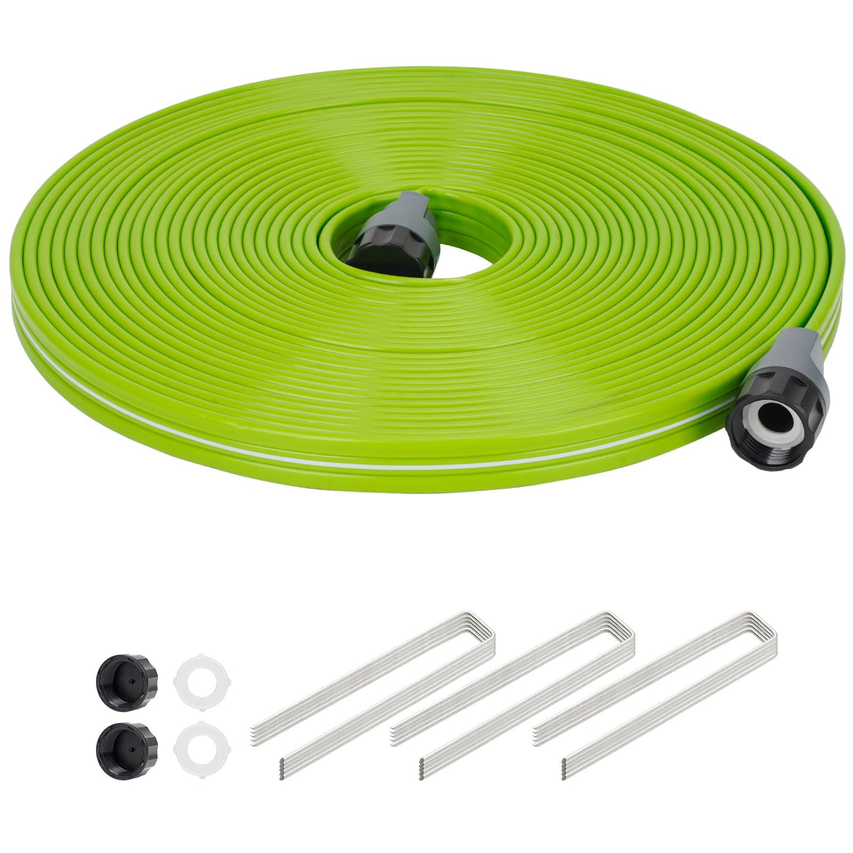 KOBAZ Sprinkler Hose setup provides even lawn coverage for efficient irrigation.