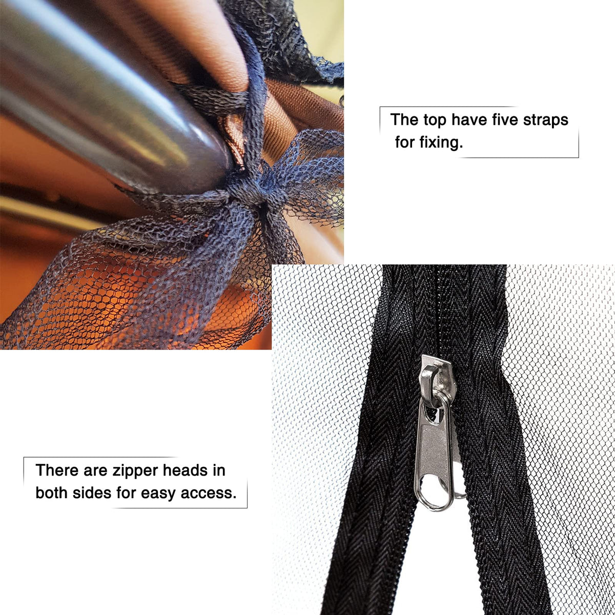 Kocuos five-straps system keeps the netting securely fixed to the frame.