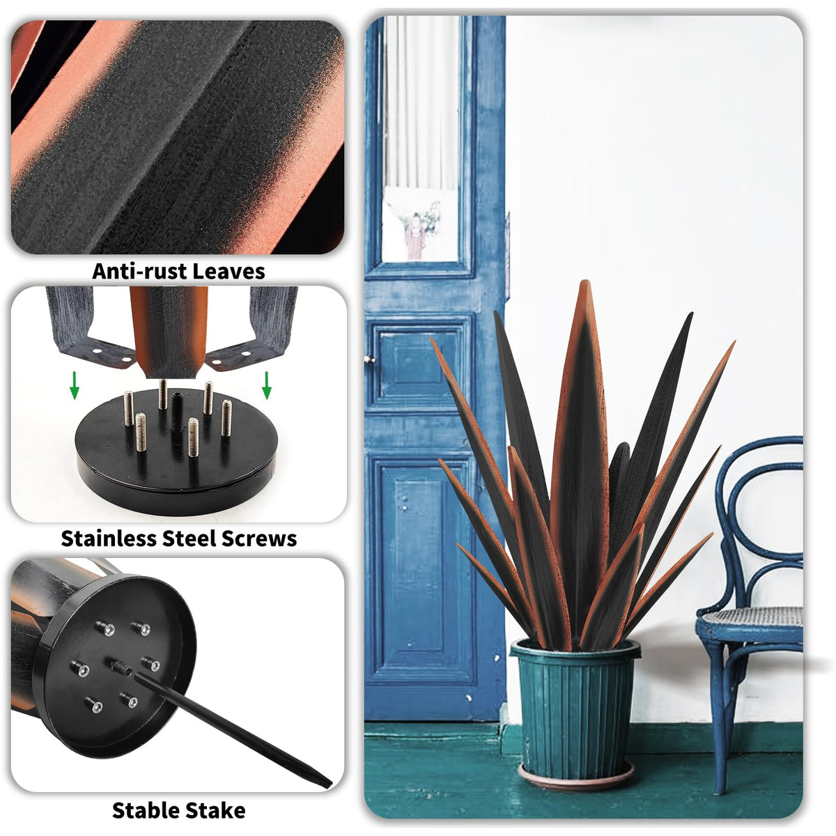 KODIBO outdoor indoor use tequila agave decor, ideal year-round accent.