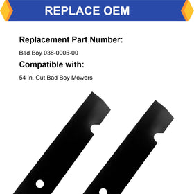 KOFINAM Bad Boy 54in deck fitment demonstrates compatibility.
