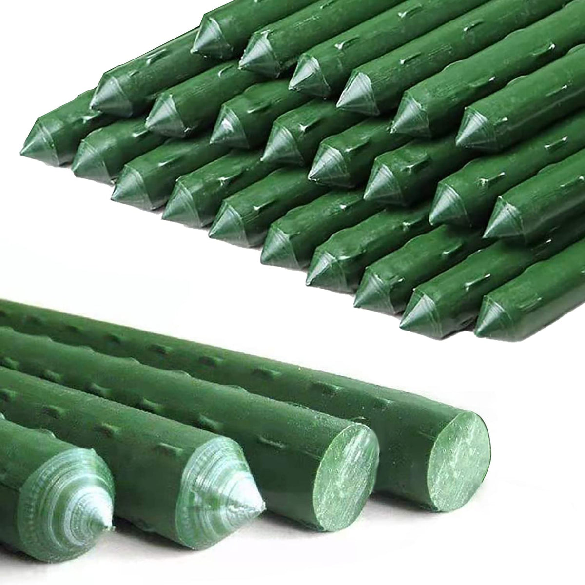 Kogrew 7Feet garden stake pack for sturdy plant support in pots and gardens