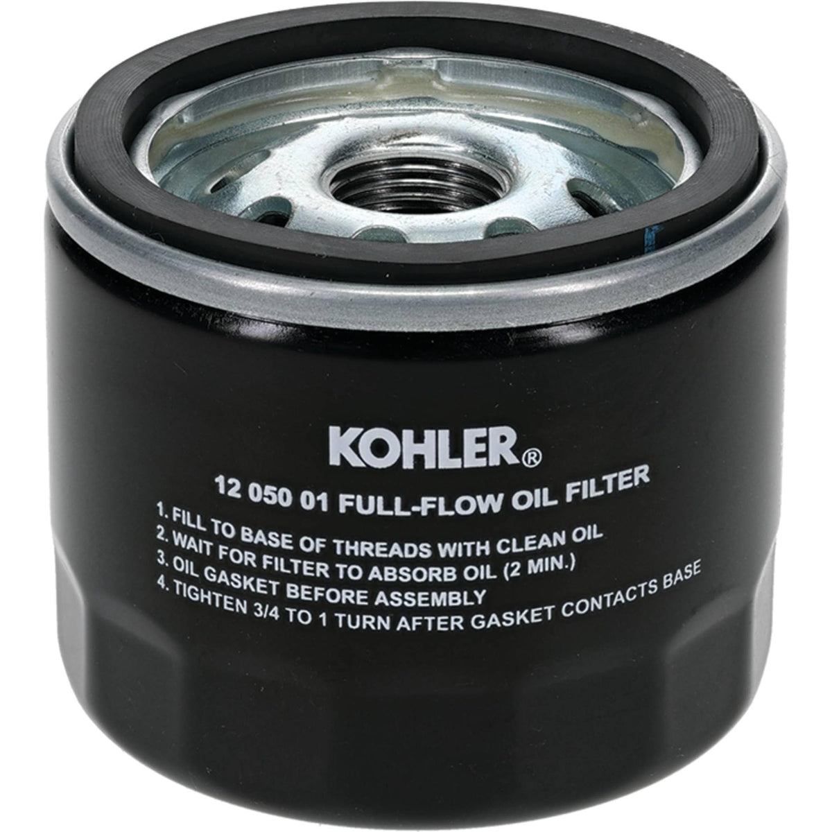 Kohler oil filter replacement image demonstrates easy installation and proper fit