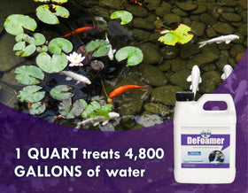 Koi Worx Defoamer statue and ornament use around water features.