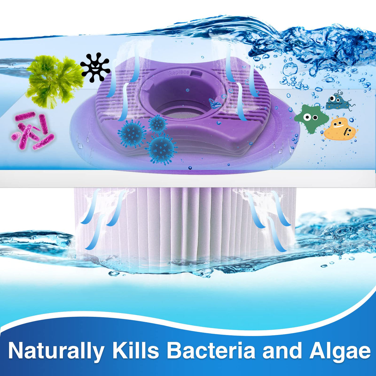 KOIOYA Dimension One spa filter promotes water clarity during soak