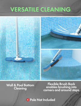 Kokido KEMANO premium nylon bristles protect liners while scrubbing surfaces.