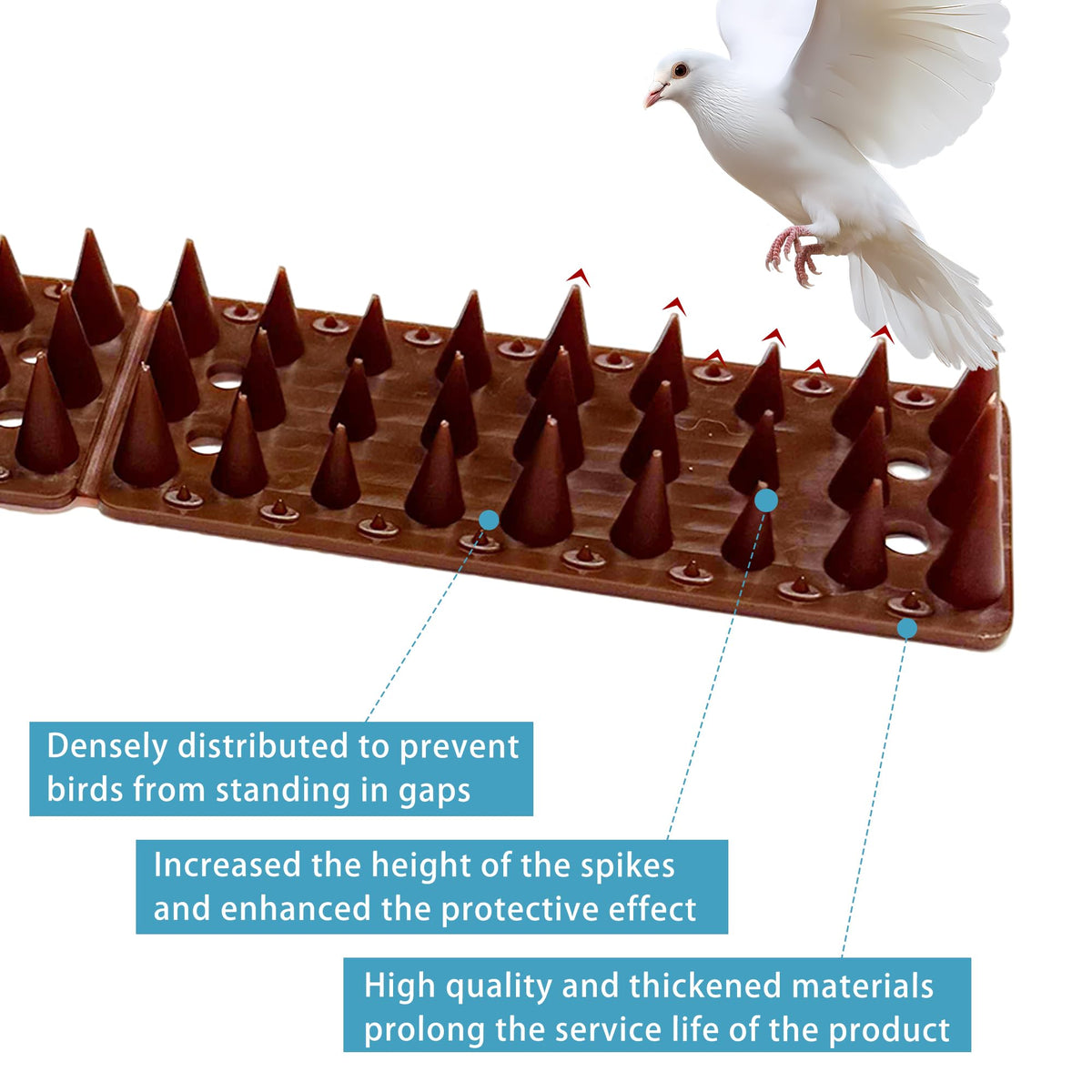 Kokmeiya squirrel prevention spikes guard planters from nibbling