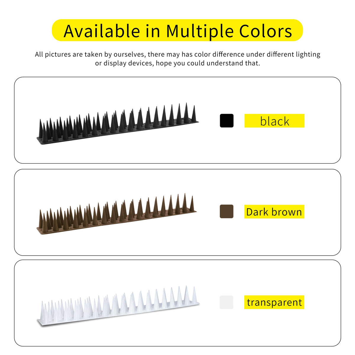 KOKMEYA Bird Spikes 22ft length suitable for wide outdoor coverage.