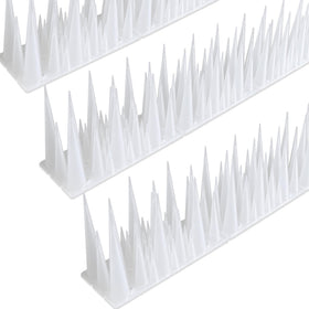 KOKMEYA bird spikes 4-stage tall prevent perching on outdoor surfaces.