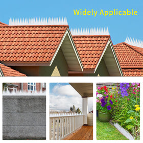 KOKMEYA Bird Spikes color variants black brown clear blend with exterior surfaces.