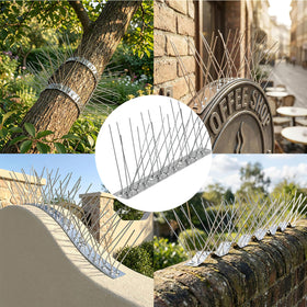 KOKMEYA easy install bird spikes with multiple securing methods