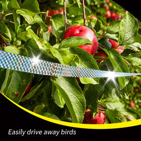 KOKMEYA decorative tape adds a subtle outdoor flair while serving as a practical bird deterrent.
