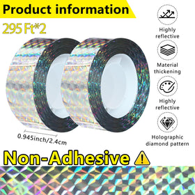 KOKMEYA double-sided reflective tape shows bright colors to deter sparrows