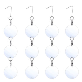 KOKMEYA Reflective Disc for garden deters birds with sun sparkle.
