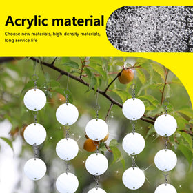 KOKMEYA Reflective Disc on window reflects light to deter birds.