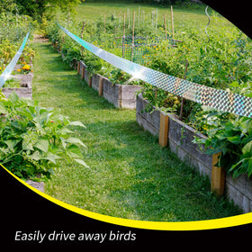 KOKMEYA sun-reflection tape dazzles in daylight, creating a visual deterrent for flying pests.