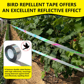 KOKMEYA tape on fences provides quick garden deterrence