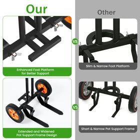 Koknows adjustable base width for wide stability on different surfaces