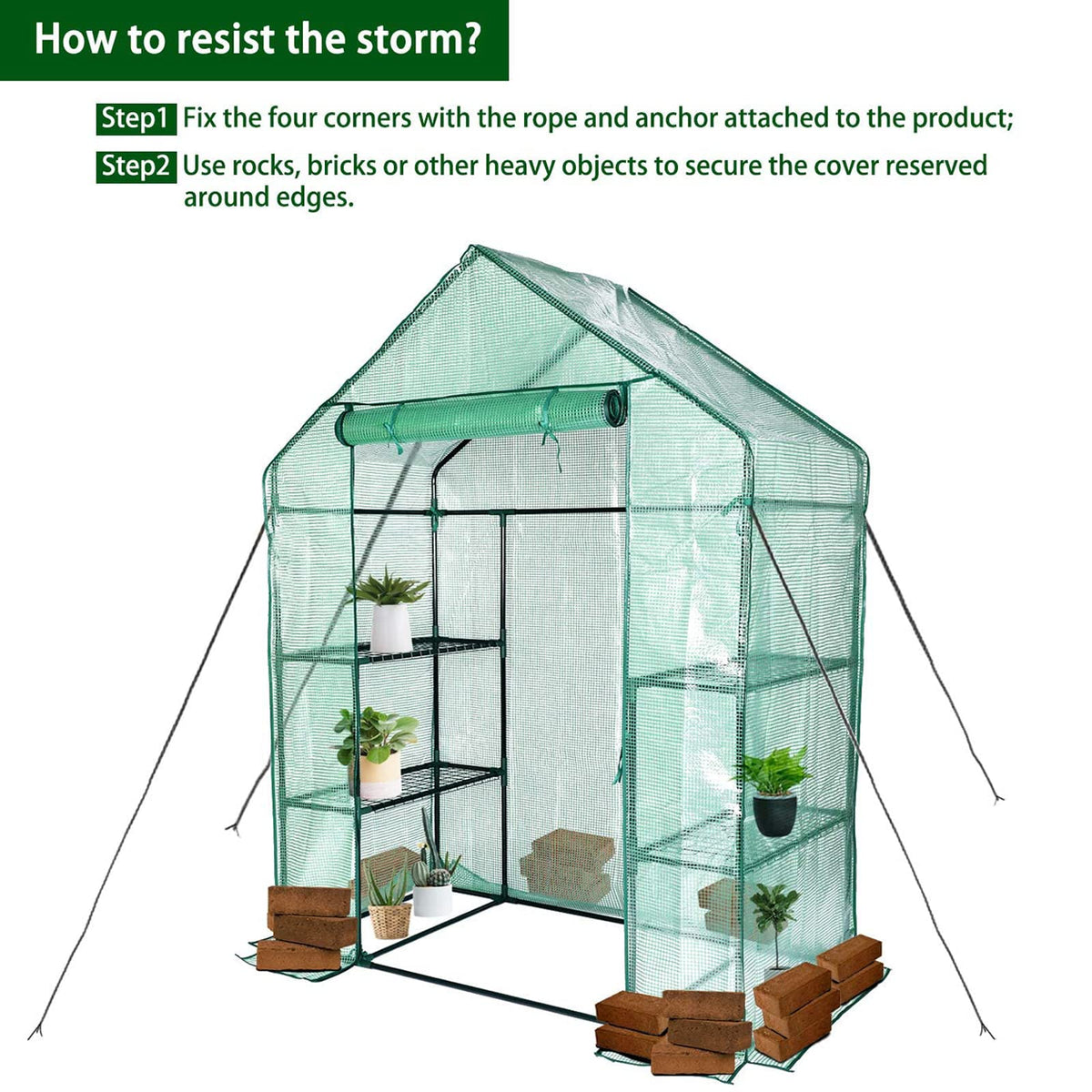 KOKSRY garden use setup illustrates all-season protection for plants