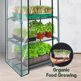 KOL 4-Tier Mini Greenhouse indoor-outdoor-use suits various spaces.