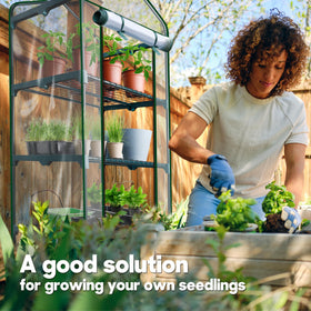 KOL 4-Tier Mini Greenhouse space-saving-design fits balconies.