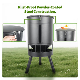KOL cylindrical design simplifies cleaning and reduces grime buildup.