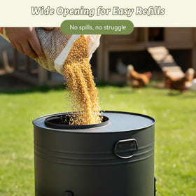 KOL smooth-edged ports protect beaks and legs during feeding.