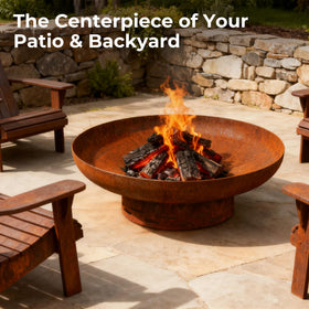 KOL Fire Pit easy ash cleanup keeps maintenance simple.